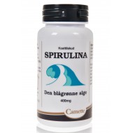 SPIRULINA   ''Den blågrønne alge''   180 tabletter  400 mg pr. tablet