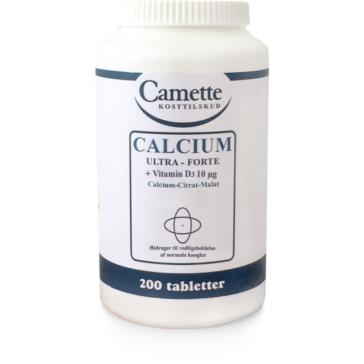 Calcium  Ultra Forte  + Vitamin D3 10 µg   200 tabletter