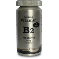 Vitamin B2 - Riboflavin 25mg,  90 tabletter   NY STYRKE